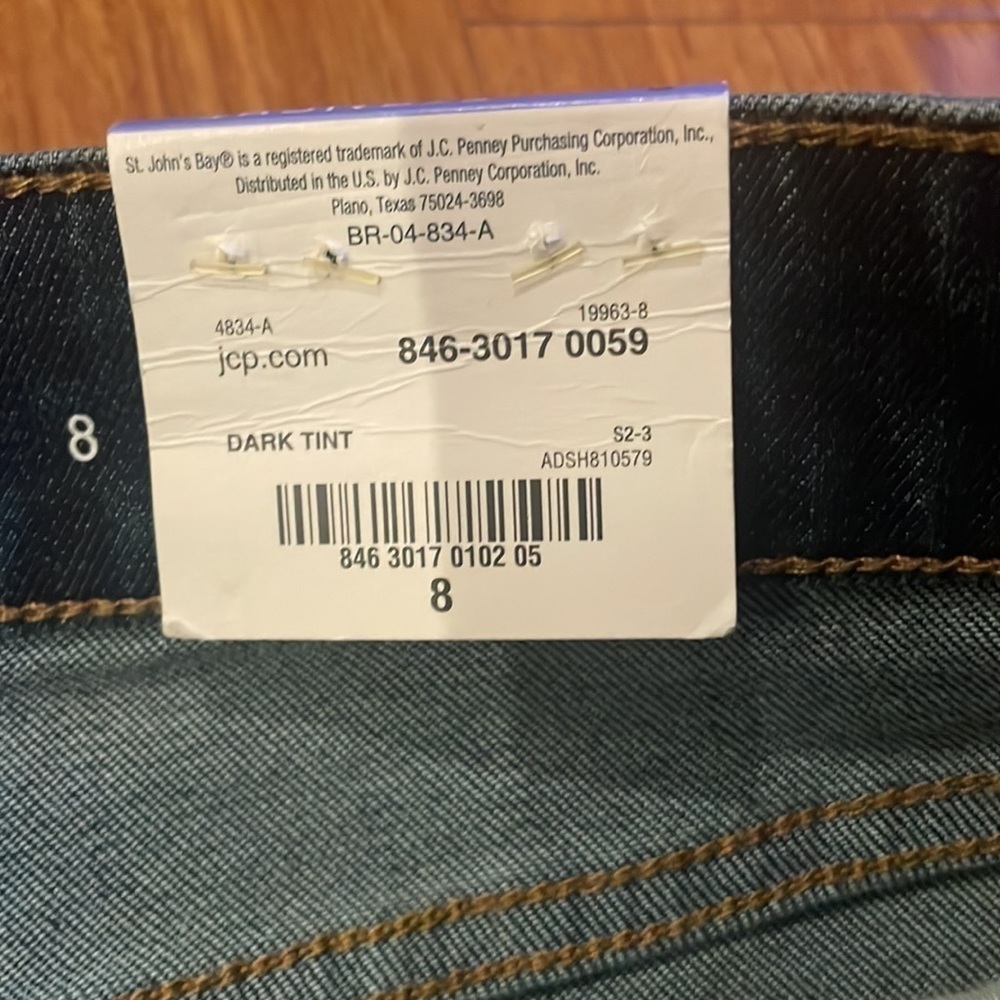 St. John’s Bay Women’s Straight Leg Jeans Size 8 – NWT - Picture 7 of 8